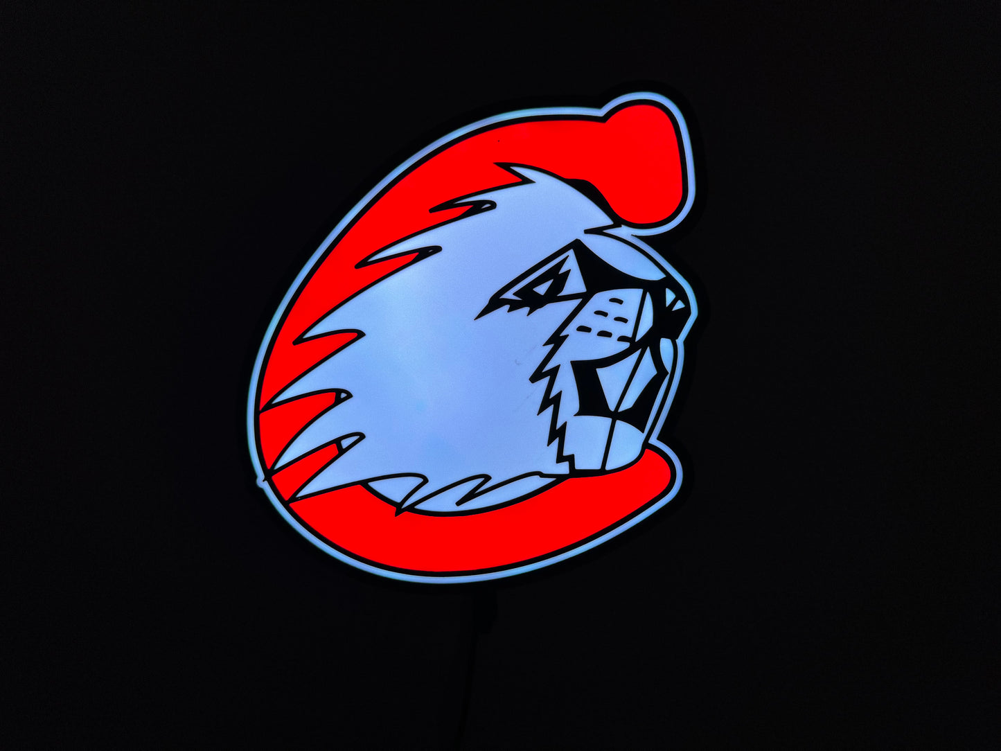 Cumberland High School Beavers Logo LED Light with remote