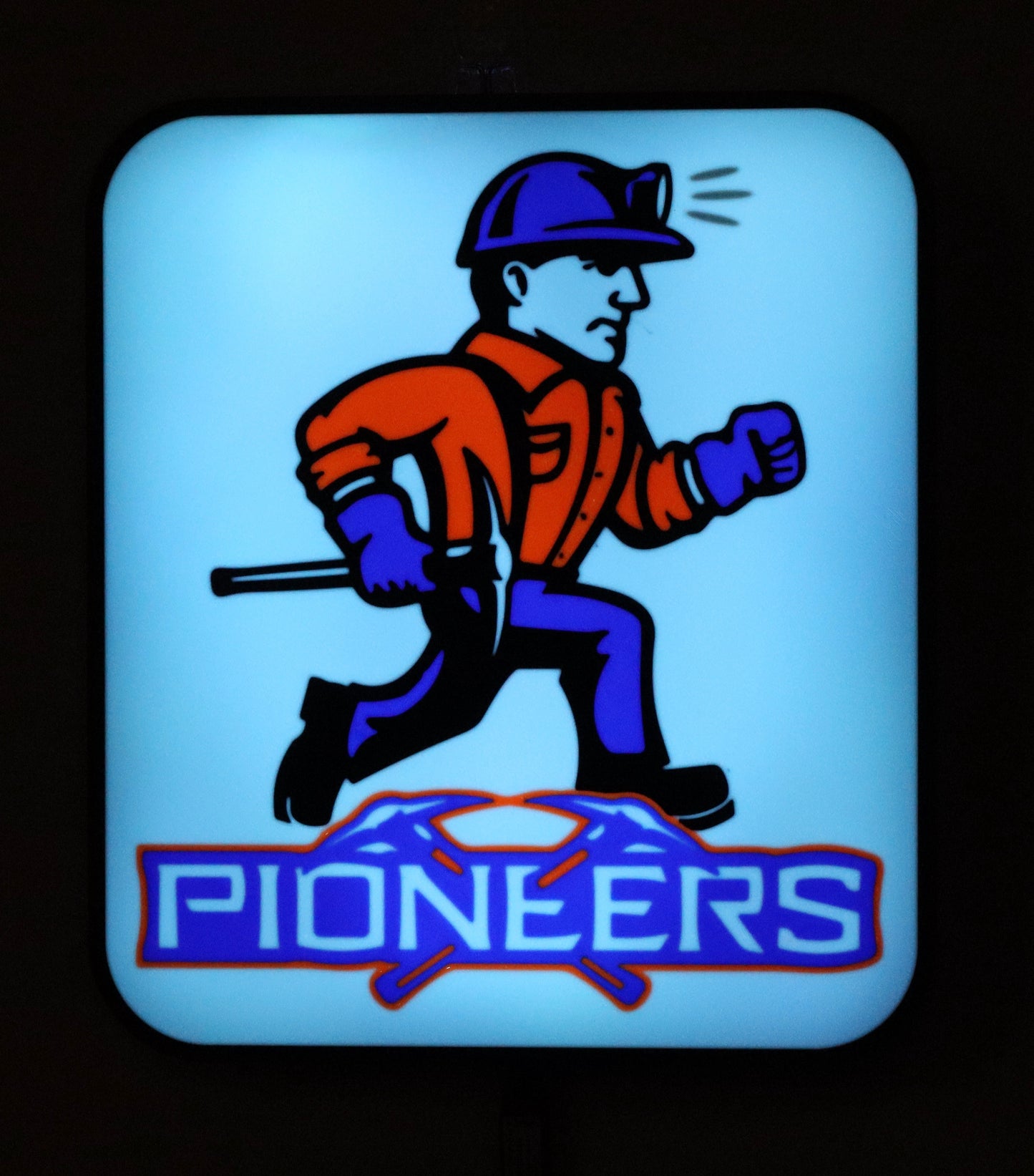 Platteville Pioneers LED sign