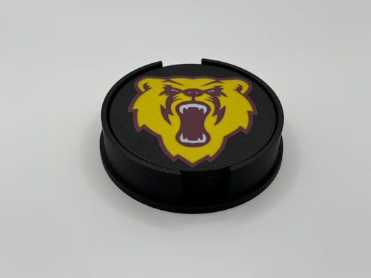 Barron Bears Coasters - Black