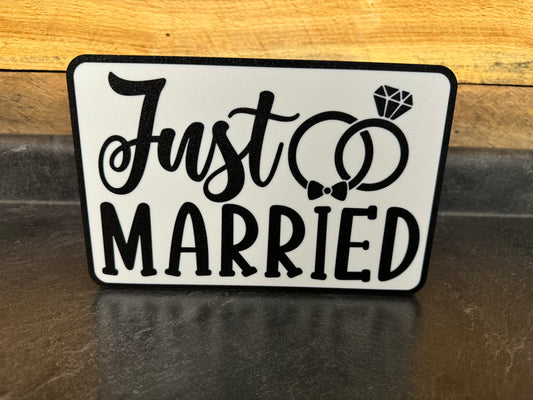 Just Married LED Light Up Wedding Sign