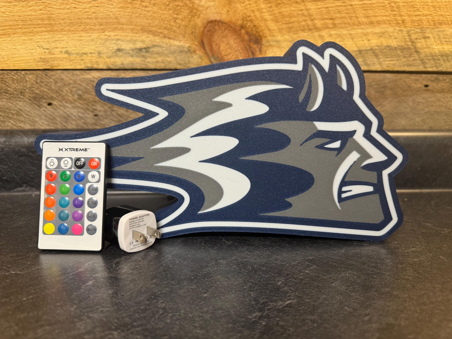 Stout Blue Devils LED Light Sign